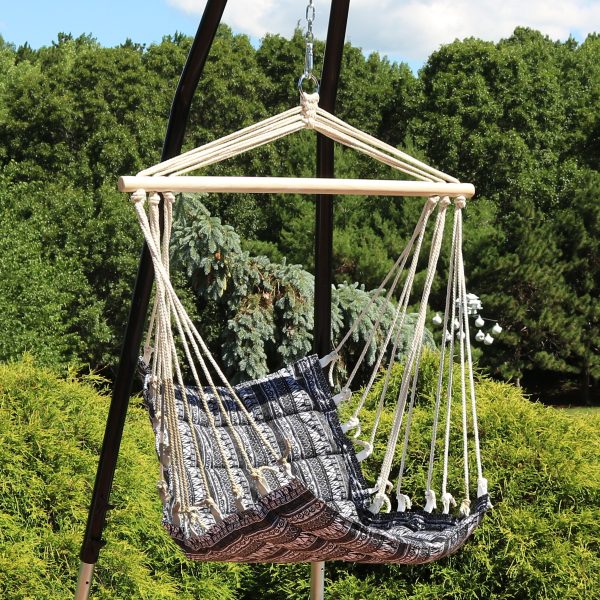 Outdoor Padded Polycotton Hammock Chair - Image 2
