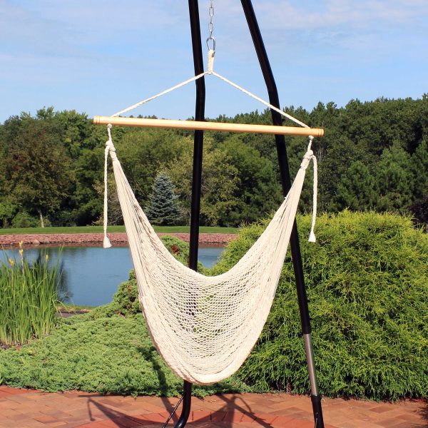 Outdoor Mayan Hanging Hammock Chair - Natural - Image 5