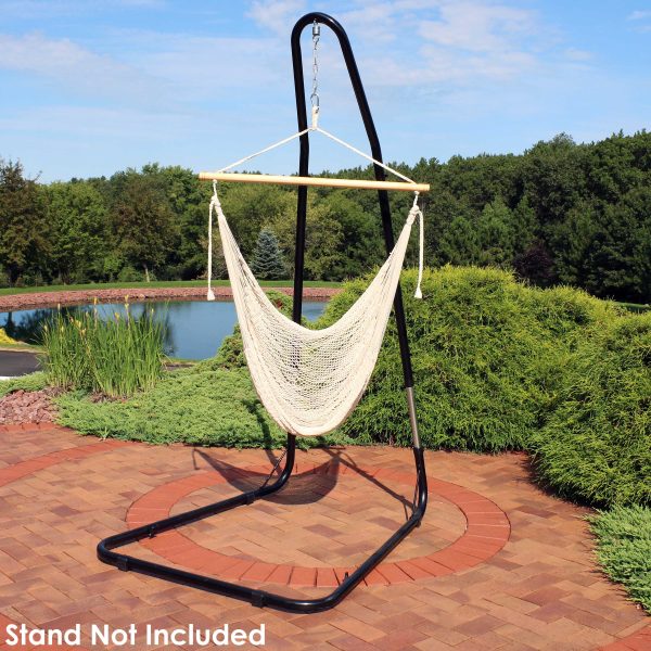 Outdoor Mayan Hanging Hammock Chair - Natural - Image 6