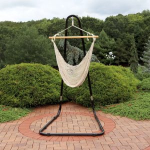 Mayan Rope Hammock Chair and Adjustable Stand