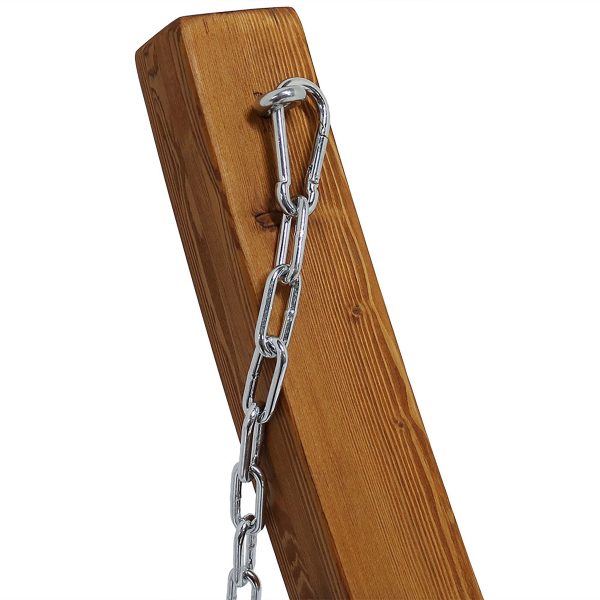 Solid Wooden Curved Arc Hammock Stand - Image 3